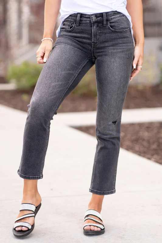 Wholeheartedly Mid Rise Crop Slim Straight