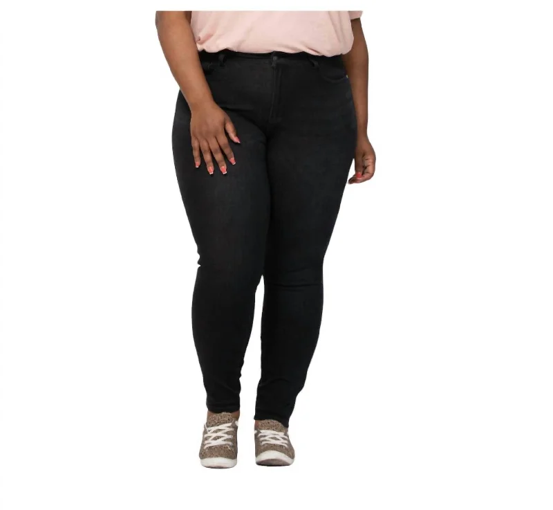 Thermal Skinny Jeans In Black Skinny