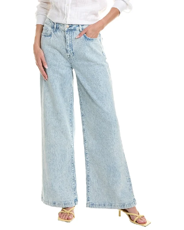 Triarchy Ms. Fonda Summer Light Indigo High-Rise Wide Leg Jean