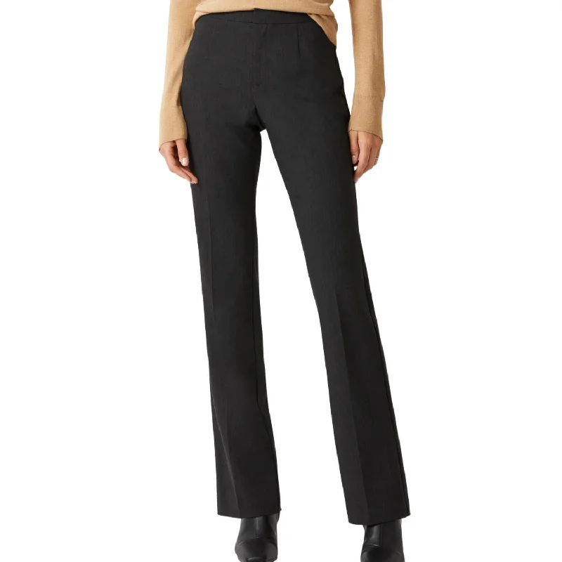 Courtlandt Slim Bootcut Pant In Charcoal