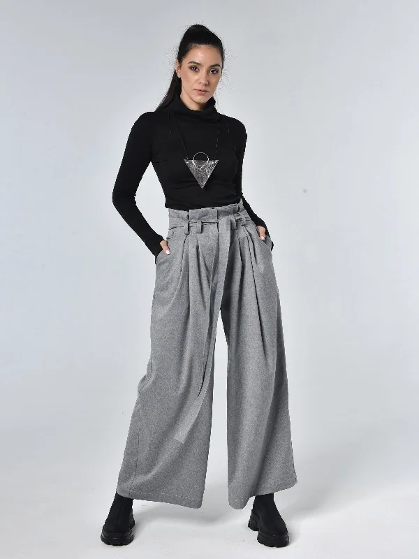 High Waisted Belted Pants