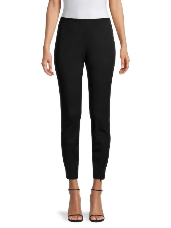 Stretchable Pants In Black