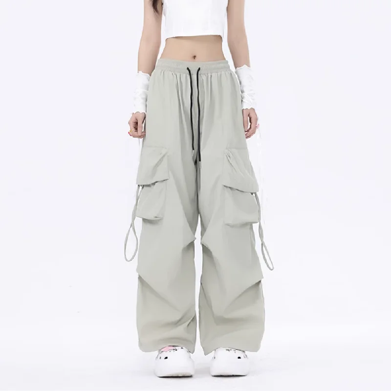 Women's Retro Loose and Versatile Cargo Pants