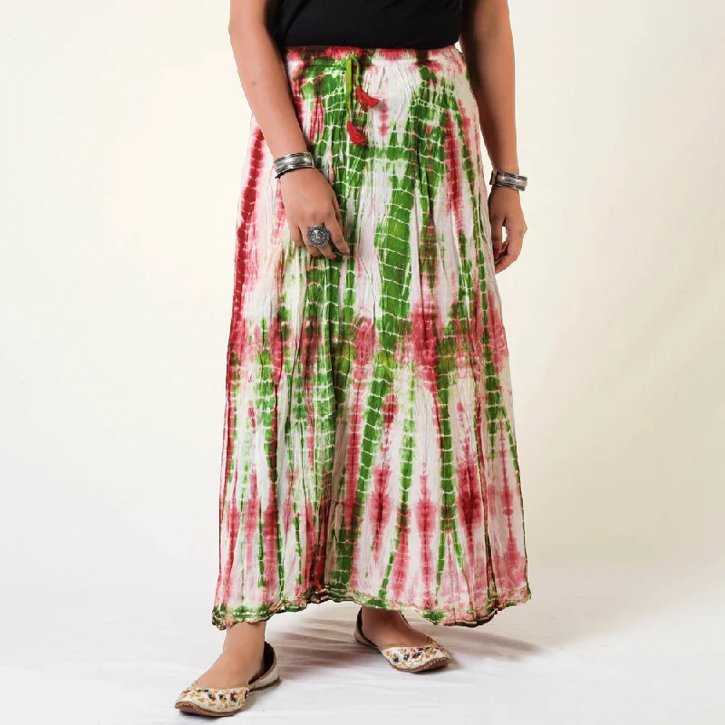 Multicolor - Shibori Tie-Dye Cotton Long Skirt