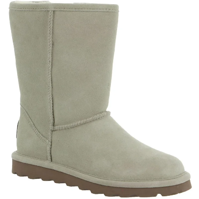 Bearpaw Women's Elle Short Waterproof Suede Mid-Calf Snow Winter Boots