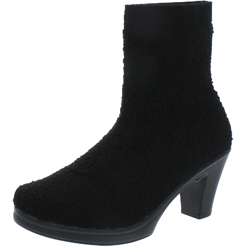 Bernie Mev Womens Laline Knit Pull On Ankle Boots