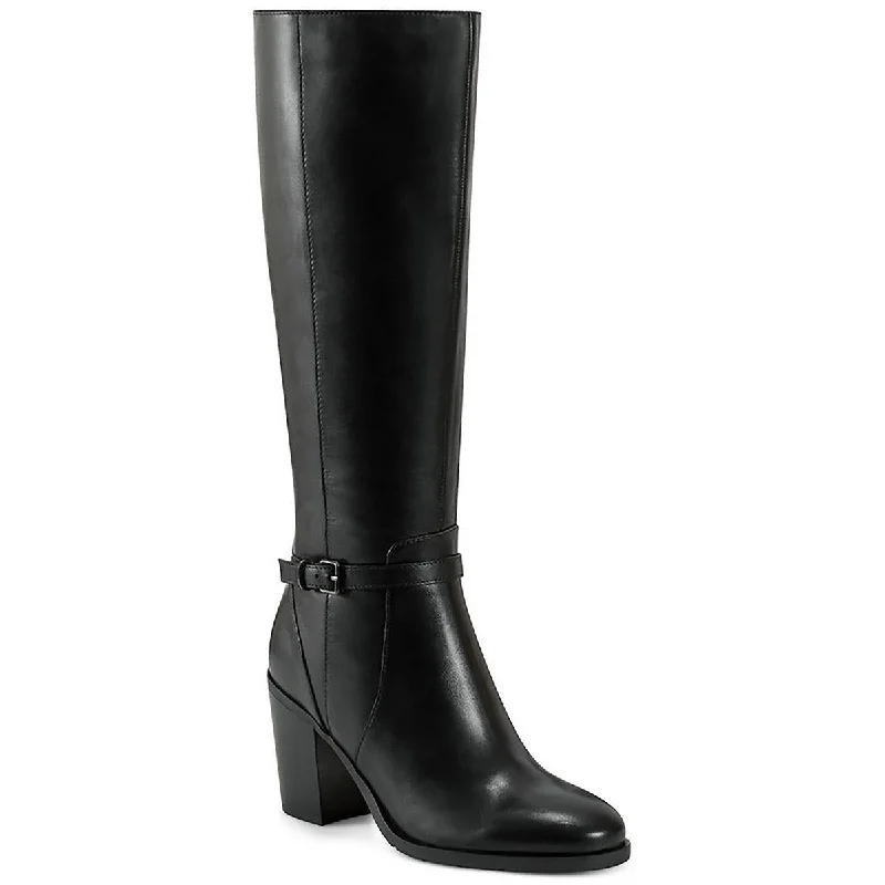 Easy Spirit Womens Imani Leather Belted Mid-Calf Boots