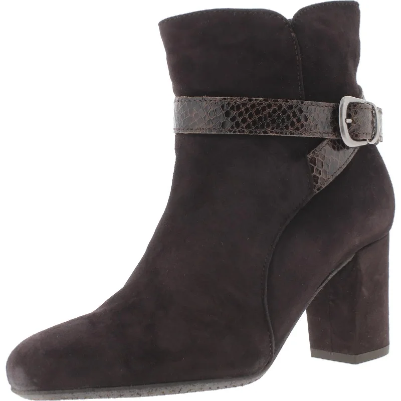 Eric Michael Womens Beatrice Leather Round Toe Ankle Boots