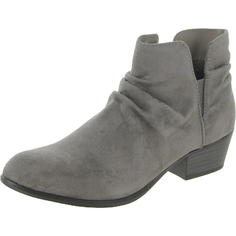 Esprit Womens Tayla Faux Suede Pull On Booties