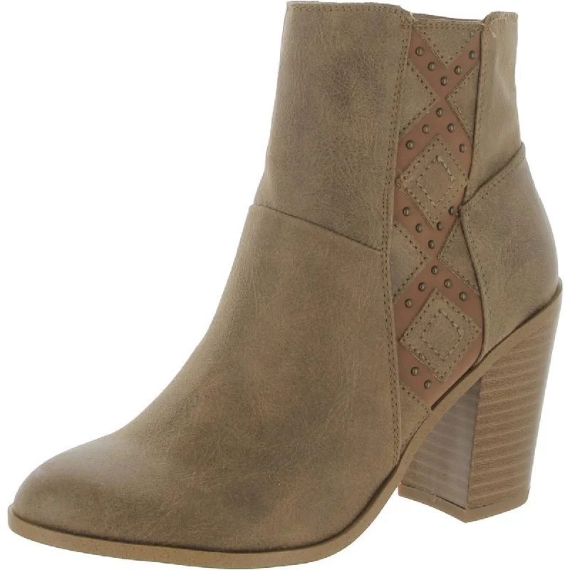 Fergalicious by Fergie Womens Garcia Ankle Round Toe Booties