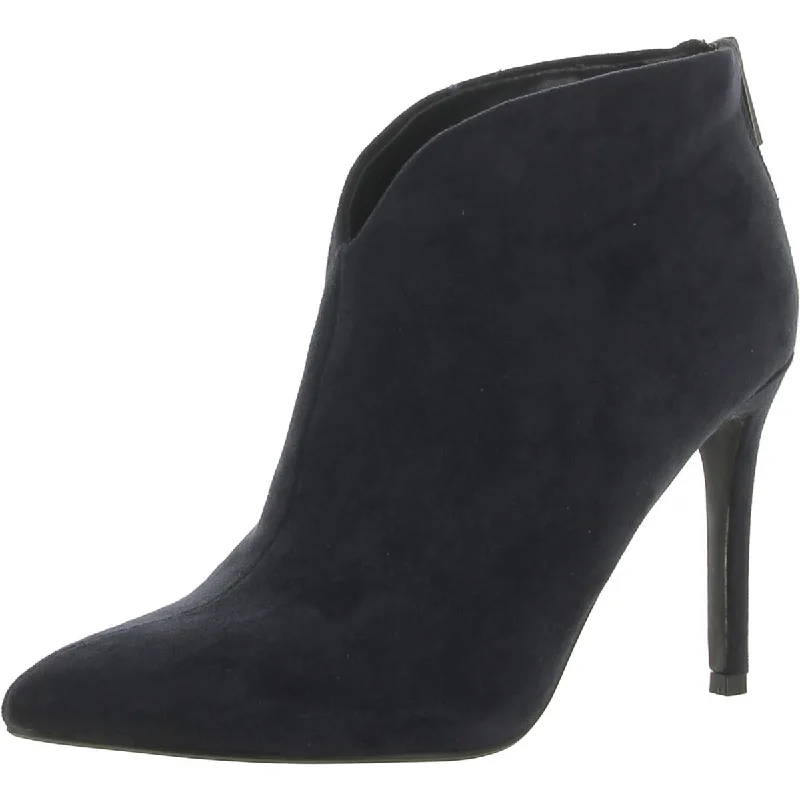 Greatonu Womens Faux Suede Stiletto Ankle Boots