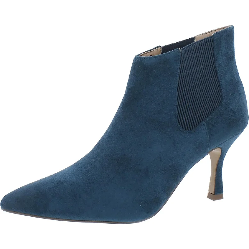 Journee Collection Womens Faux Suede Kitten Heel Booties