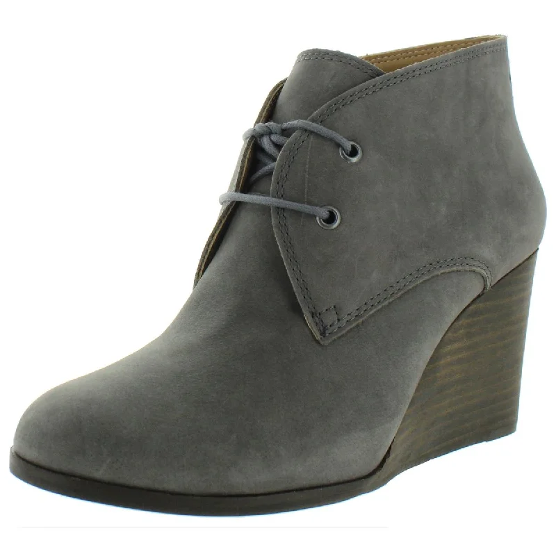 Lucky Brand Womens Shiijo Padded Insole Ankle Wedge Boots