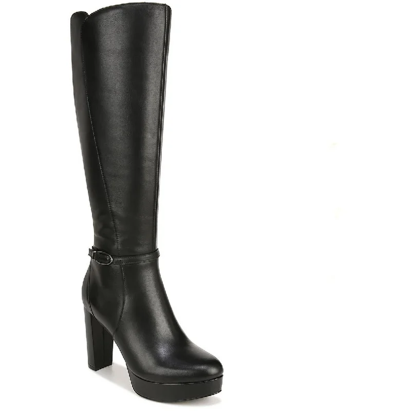 Naturalizer Womens Leather Wide Calf Knee-High Boots