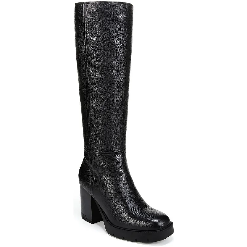 Naturalizer Womens Willow Leather Wide Calf Knee-High Boots