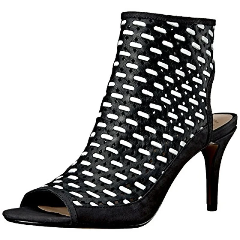 Nina Womens Kristene Perforated Open Toe Shooties