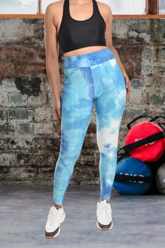 Tye Dye Blue Leggings