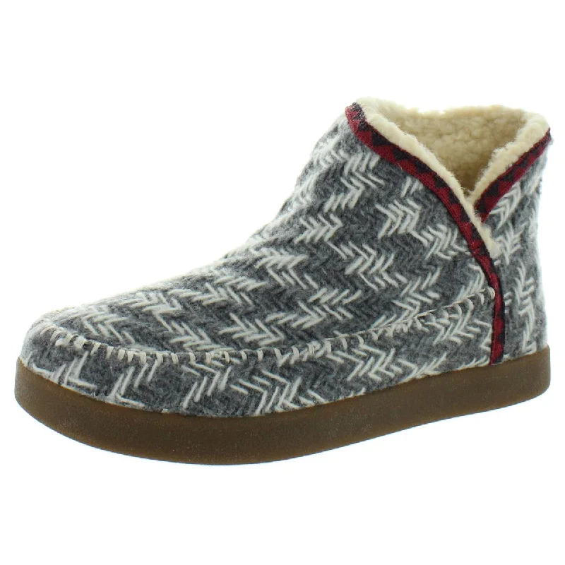 Sanuk Womens Nice Bootah Wool Blend Slip On Winter Boots