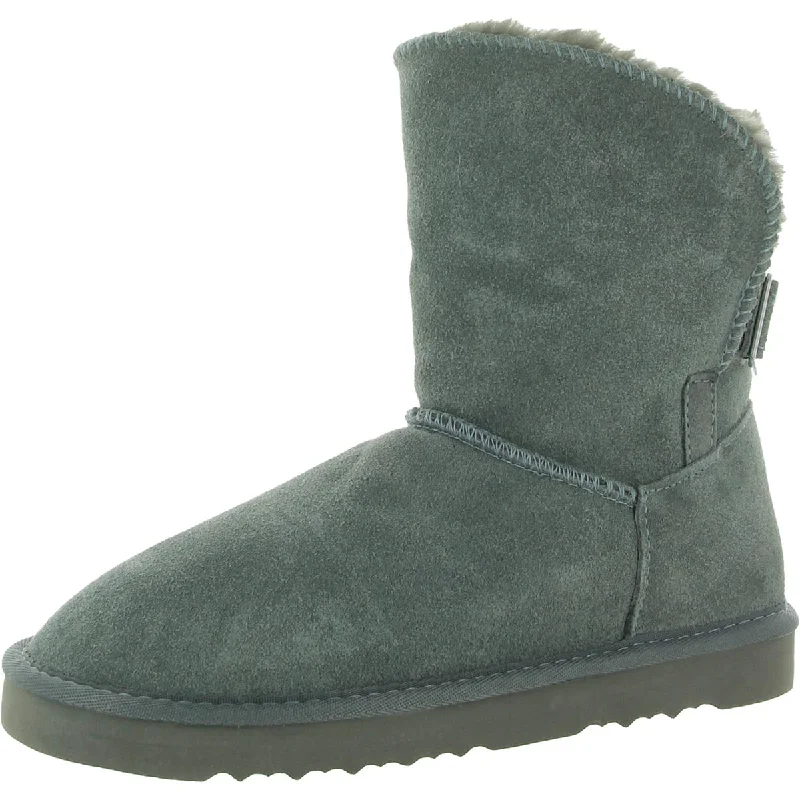 Style & Co. Womens Suede Winter Shearling Boots