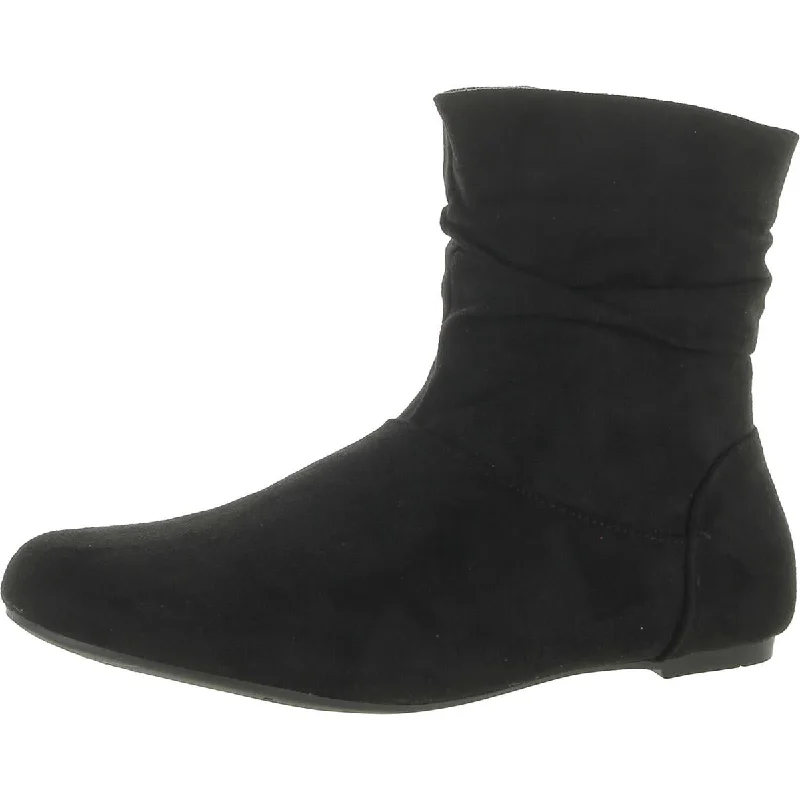 Viva Womens Slouchy Ruched Ankle Boots